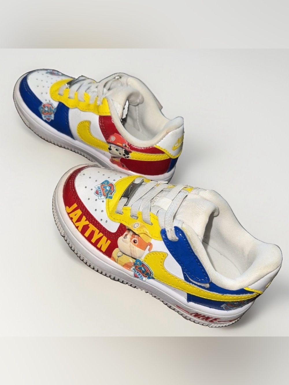 Custom hand painted Nike Airforce 1 Paw Patrol Sneakers Toddler 9C “Jaxtyn”